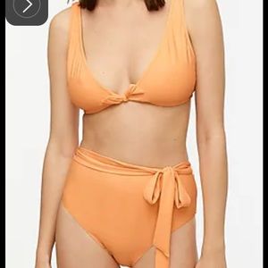 J crew swimsuit large top with removable pads & medium bottoms.